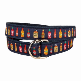 Hot Sauce Ribbon D-Ring Belt