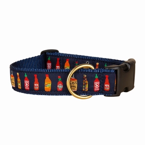 Hot Sauce Ribbon Dog Collar