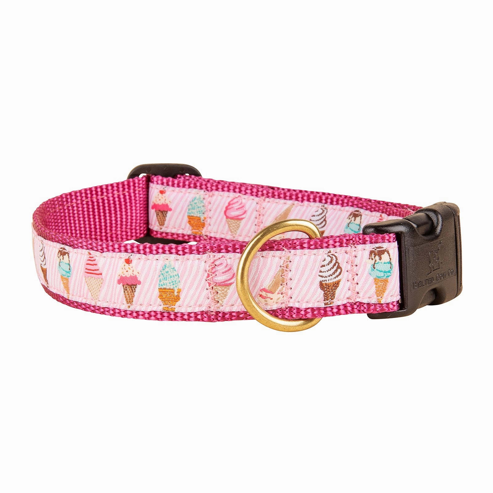 Ice Cream Cones Ribbon Dog Collar