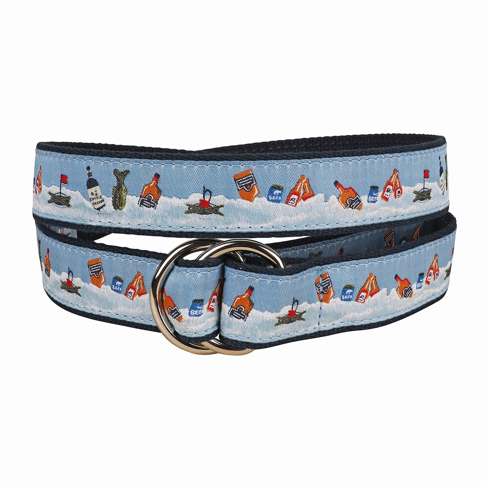Ice Fishing 101 Ribbon D-Ring Belt