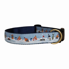 Ice Fishing 101 Ribbon Dog Collar