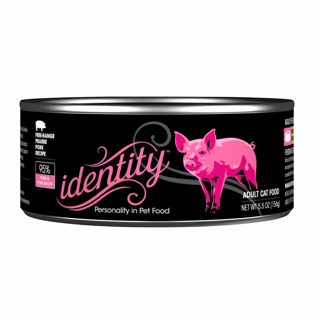 Identity 95% Free-Range Prairie Pork & Pork Broth Pate Wet Cat Food 5.5oz
