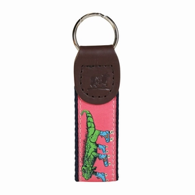 Iguana on Roller Skates Key Fob