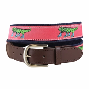 Iguana on Roller Skates Ribbon Club Belt