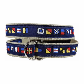 Its 5 O'Clock Somewhere Ribbon D-Ring Belt