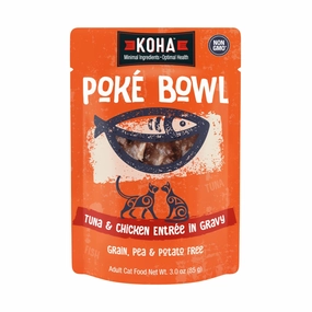 KOHA Poke Bowl Tuna & Chicken Entree Cat Food Pouch