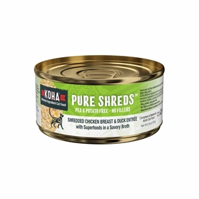 KOHA Pure Shreds Chicken Breast & Duck Entr??e Can 2.8oz