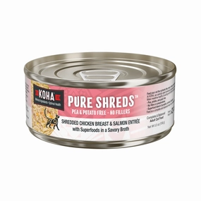 KOHA Pure Shreds Chicken Breast & Salmon Entr??e Can