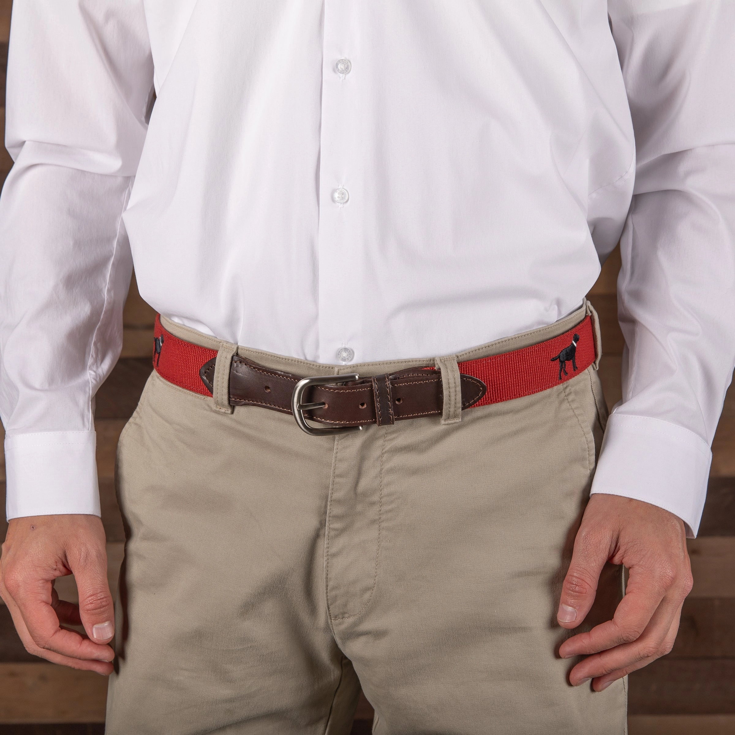 Labrador Retriever Embroidered Belt