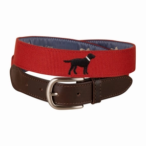 Labrador Retriever Embroidered Belt