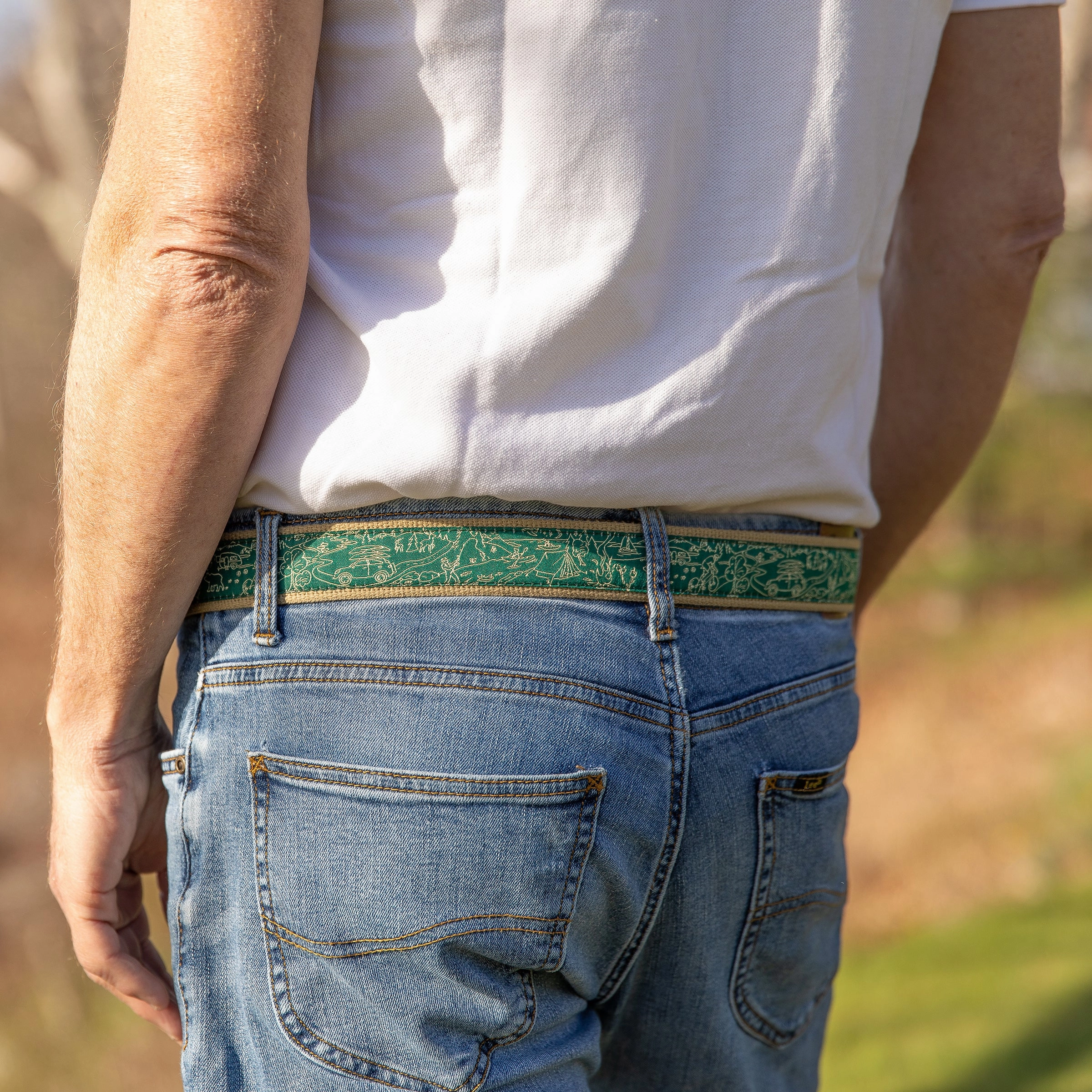 Let's Camp Ribbon D-Ring Belt