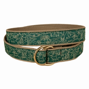 Let's Camp Ribbon D-Ring Belt