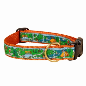 Let's Camp Ribbon Dog Collar