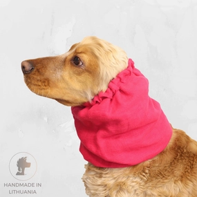 Linen Dog Snood | Red