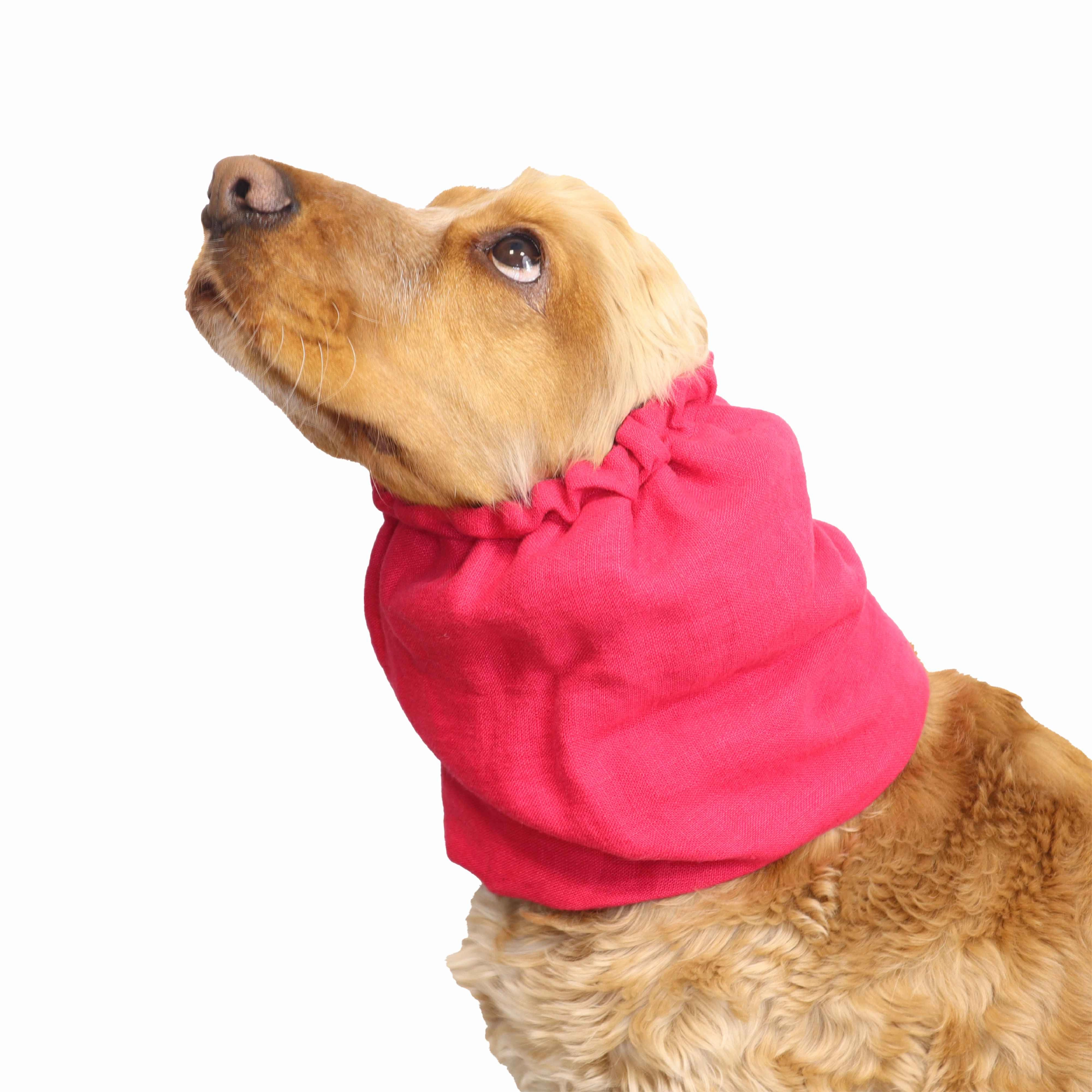 Linen Dog Snood | Red