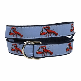 Lobster & Ale Ribbon D-Ring Belt