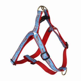 Lobster Boats Ribbon Dog Harness