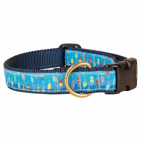 Lobster Buoys Ribbon Dog Collar