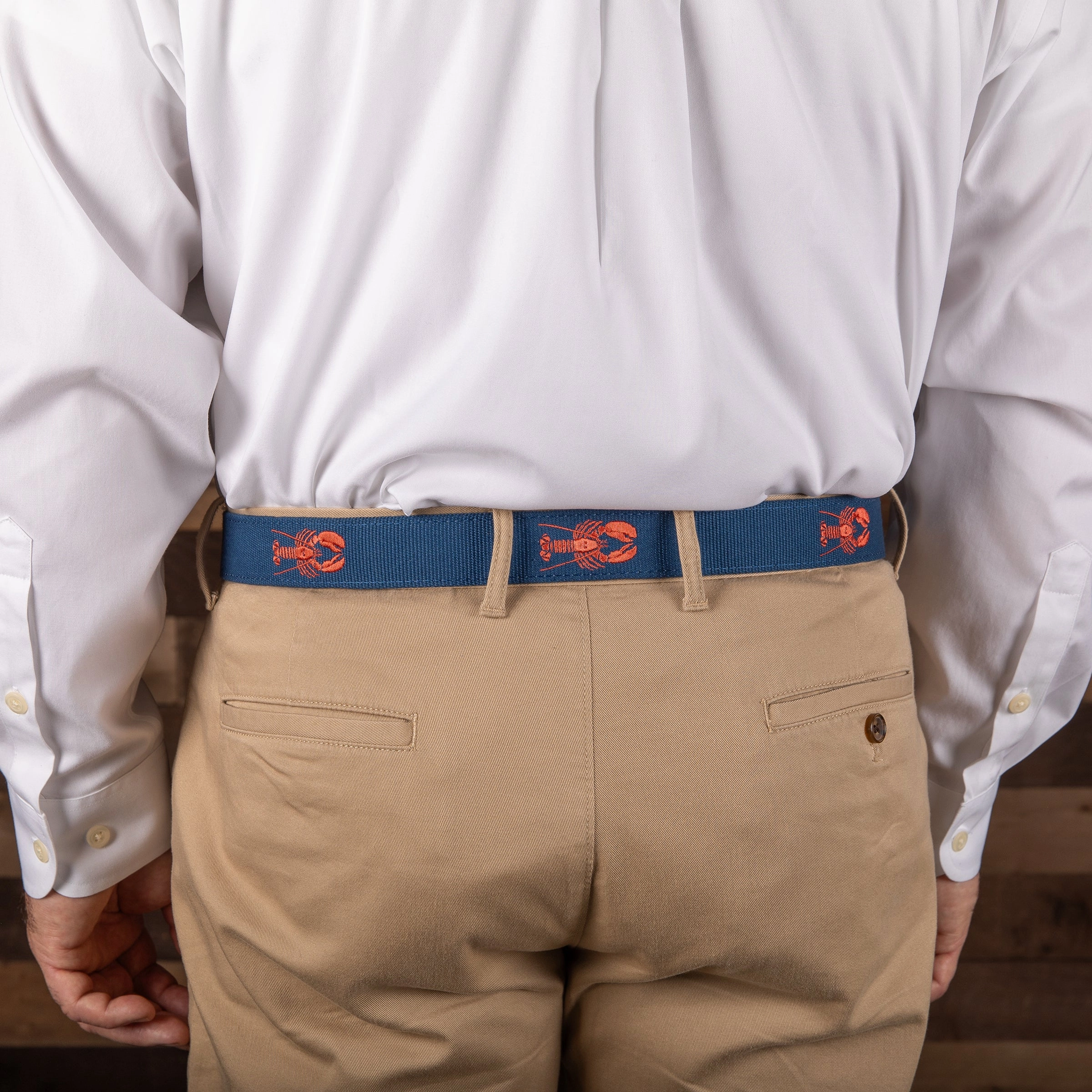 Lobster Embroidered Belt