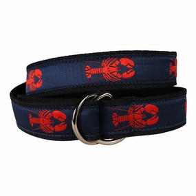 Lobster Ribbon D-Ring Belt