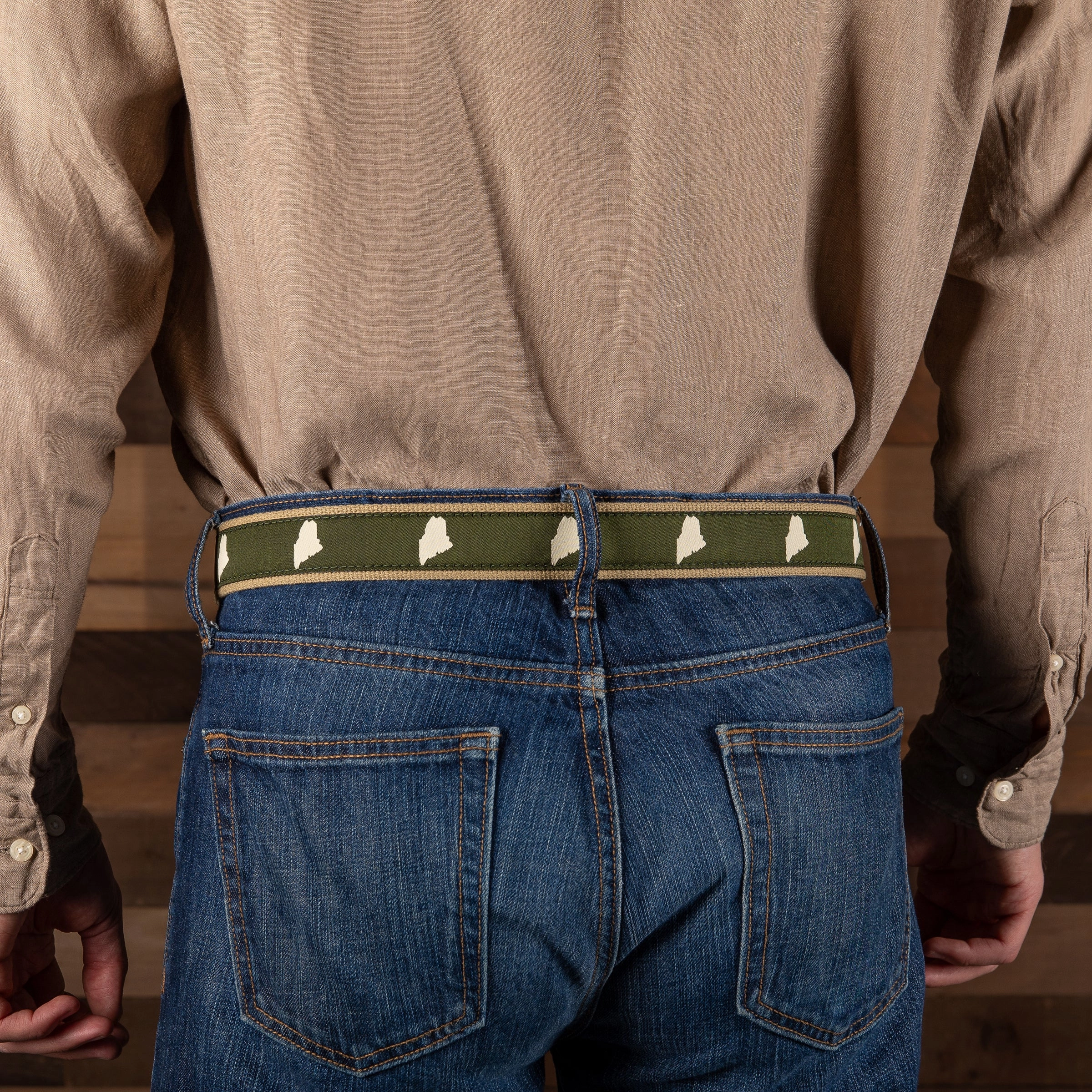 Maine Silhouette Ribbon Club Belt