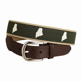 Maine Silhouette Ribbon Club Belt