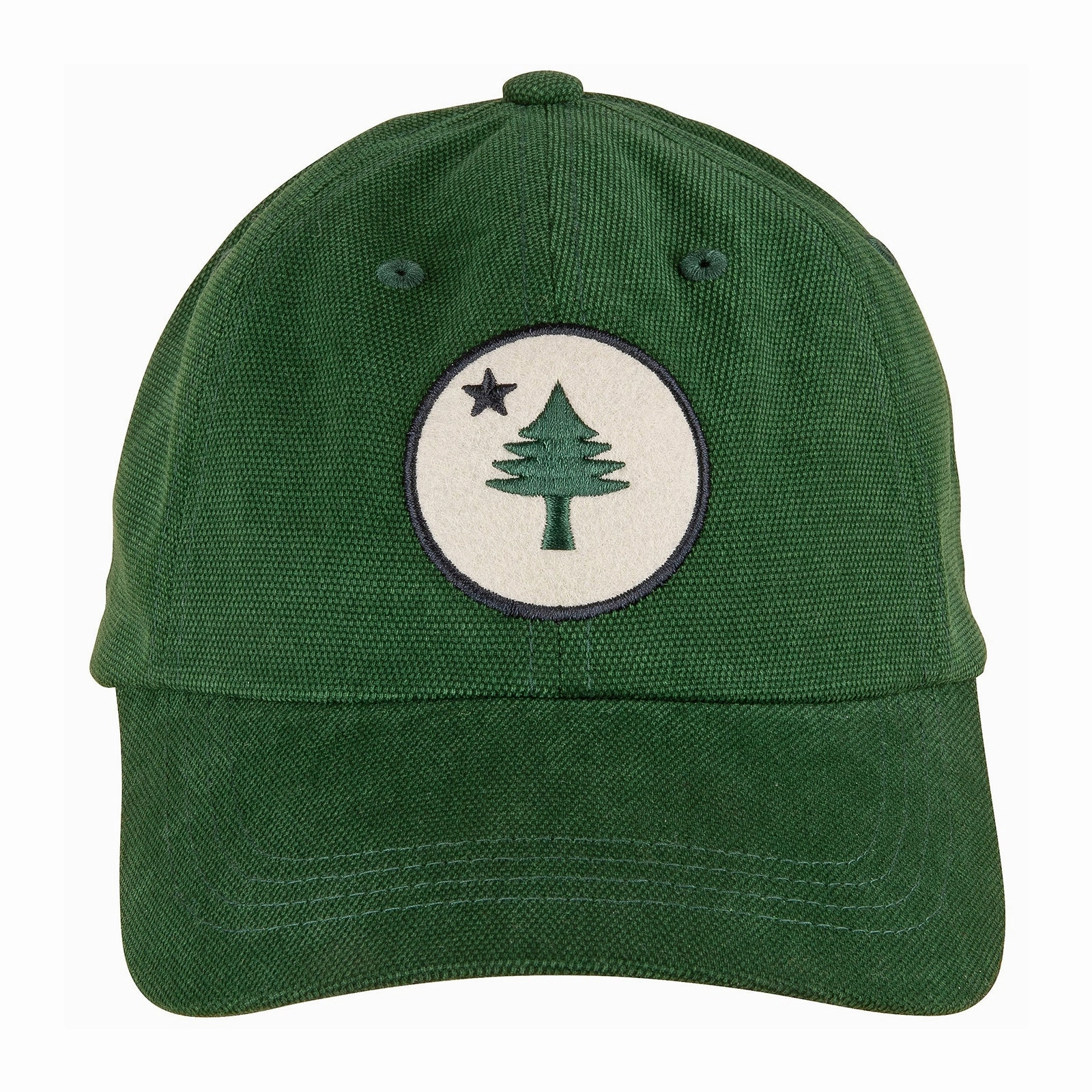 Maine Tree & Star Oxford Canvas Patch Hat