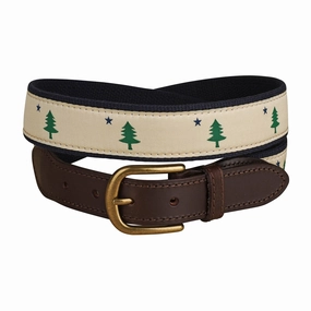 Maine Tree & Star Ribbon Club Belt