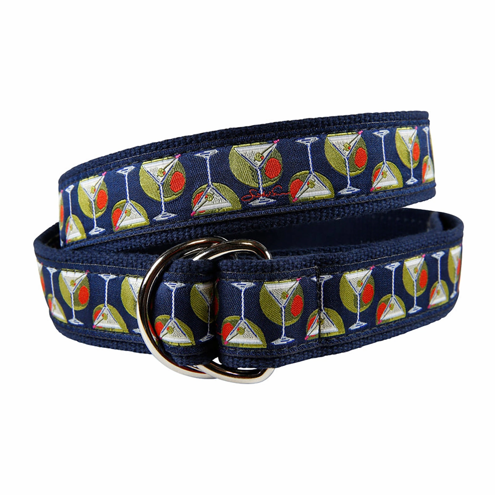 Martinis Ribbon D-Ring Belt