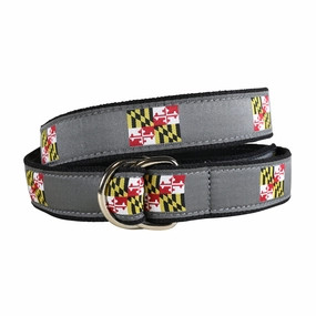 Maryland State Flag Ribbon D-Ring Belt