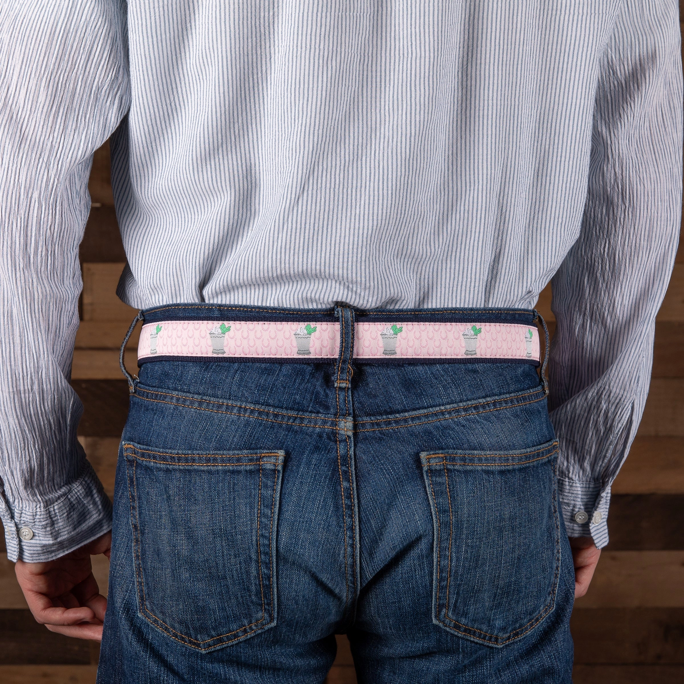 Mint Julep Ribbon D-Ring Belt