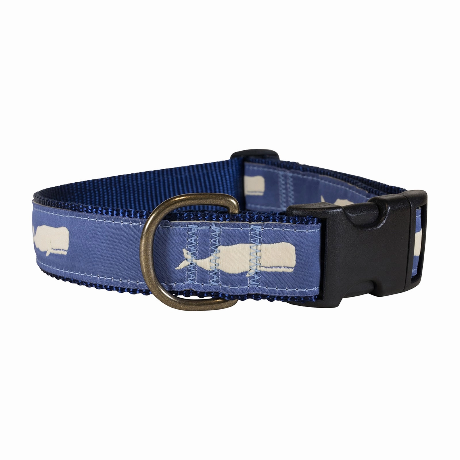 Moby Whale Ribbon Dog Collar
