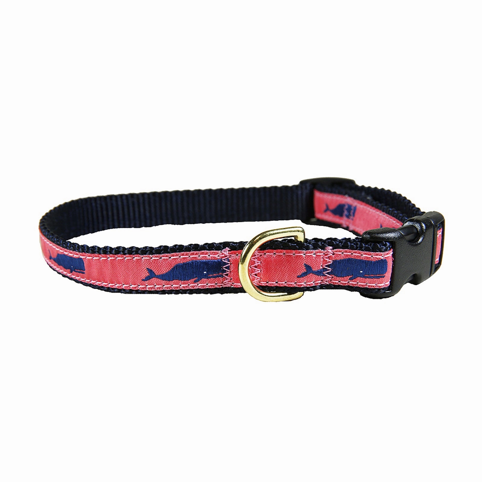 Moby Whale Ribbon Dog Collar