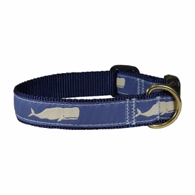 Moby Whale Ribbon Dog Collar