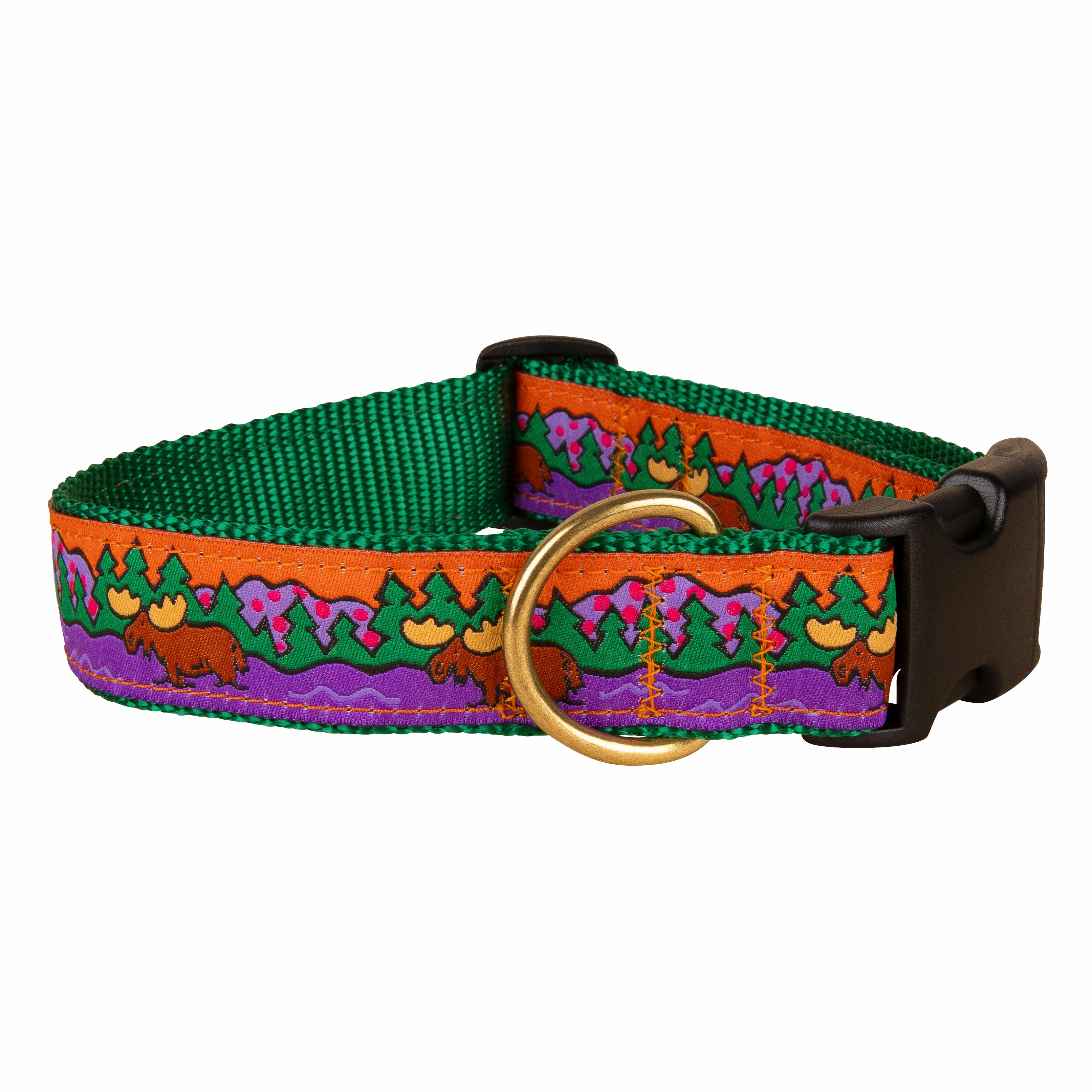 Moose II Ribbon Dog Collar