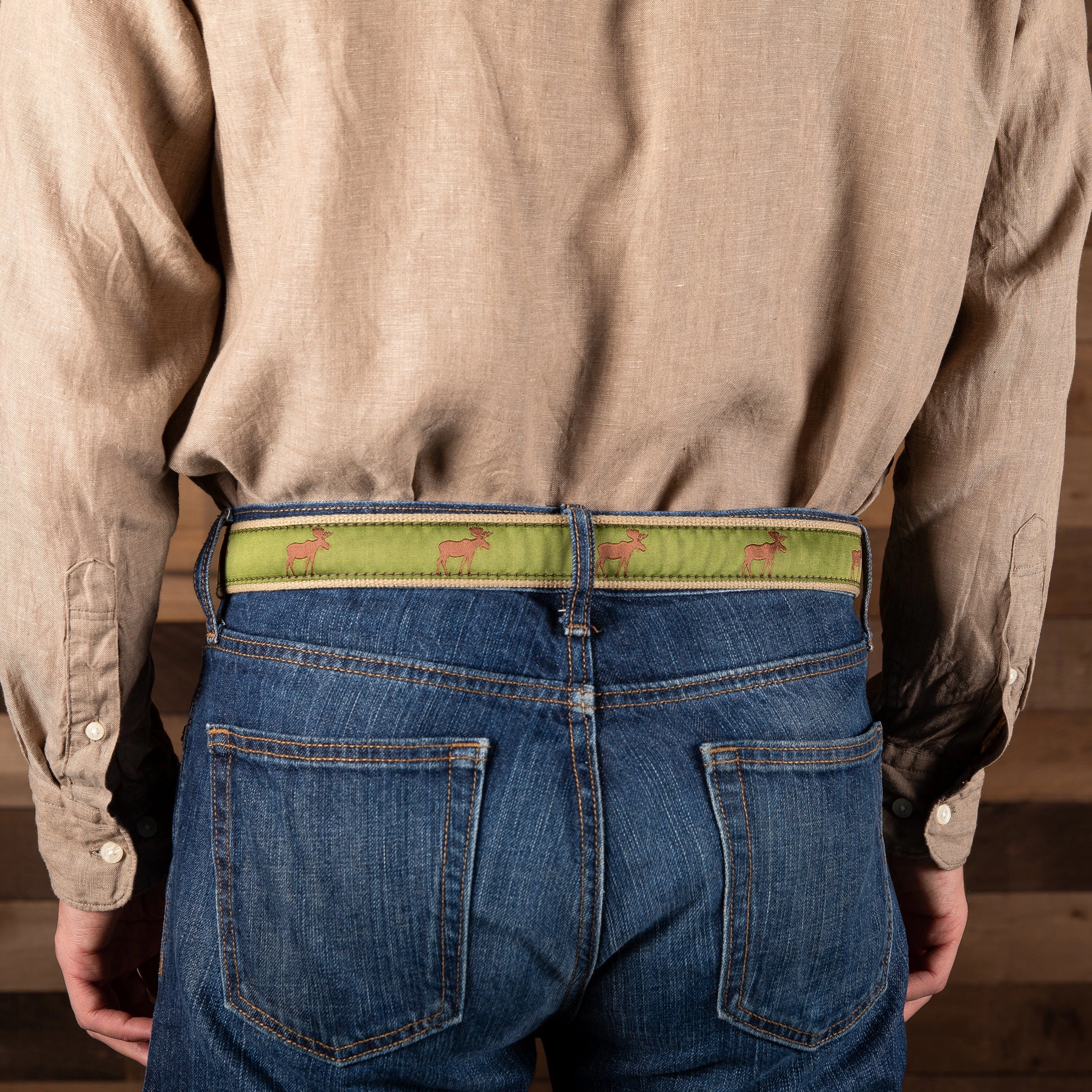 Moose Ribbon Club Belt