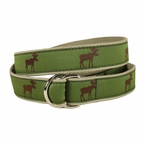 Moose Ribbon D-Ring Belt