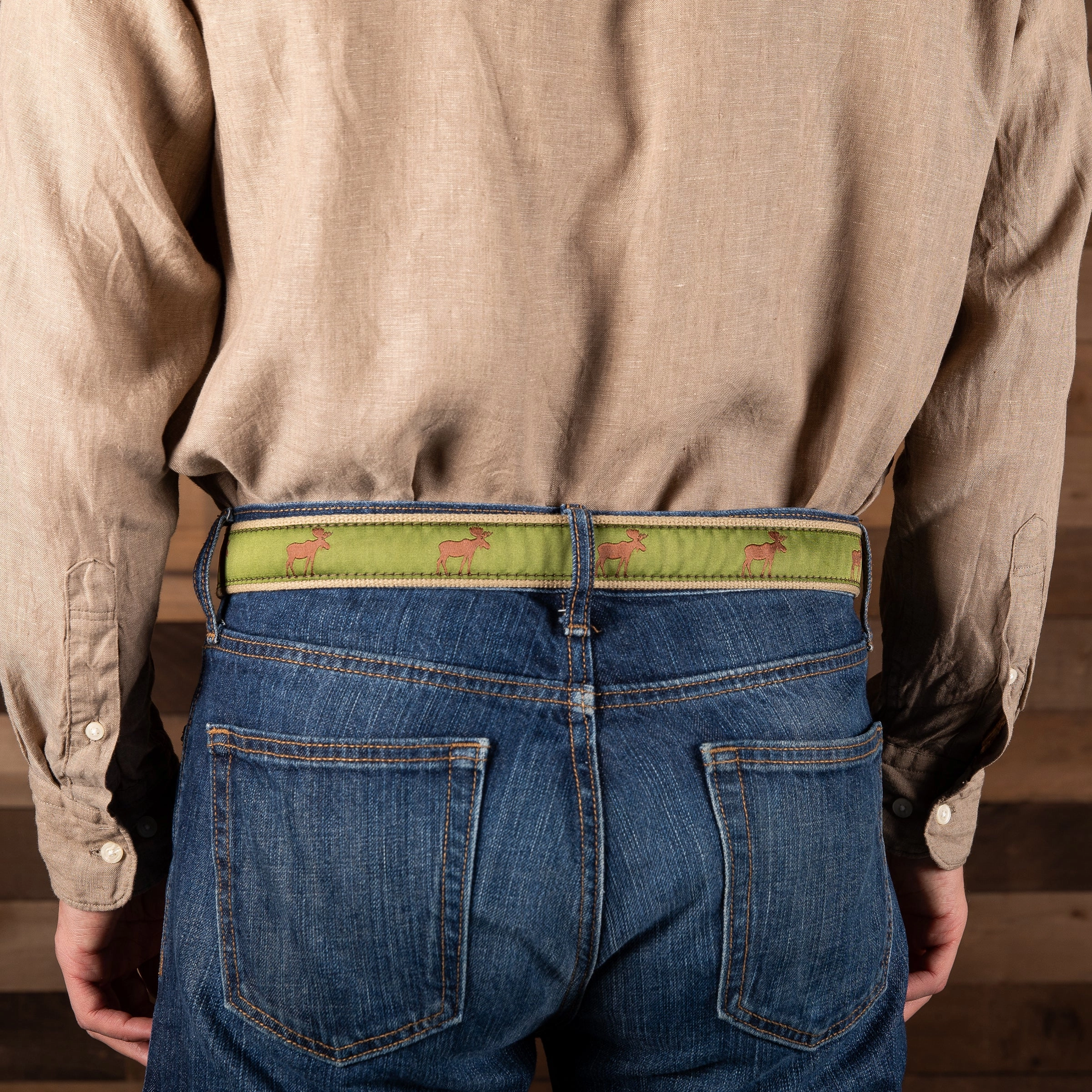 Moose Ribbon D-Ring Belt