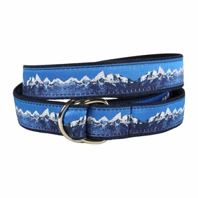 Mountain Range Ribbon D-Ring Belt
