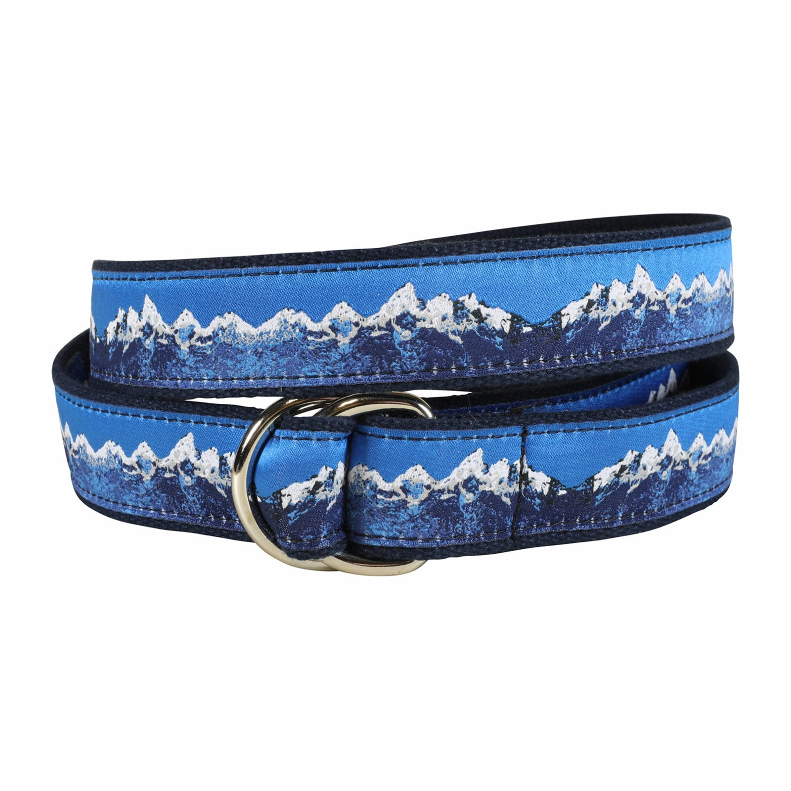 Mountain Range Ribbon D-Ring Belt