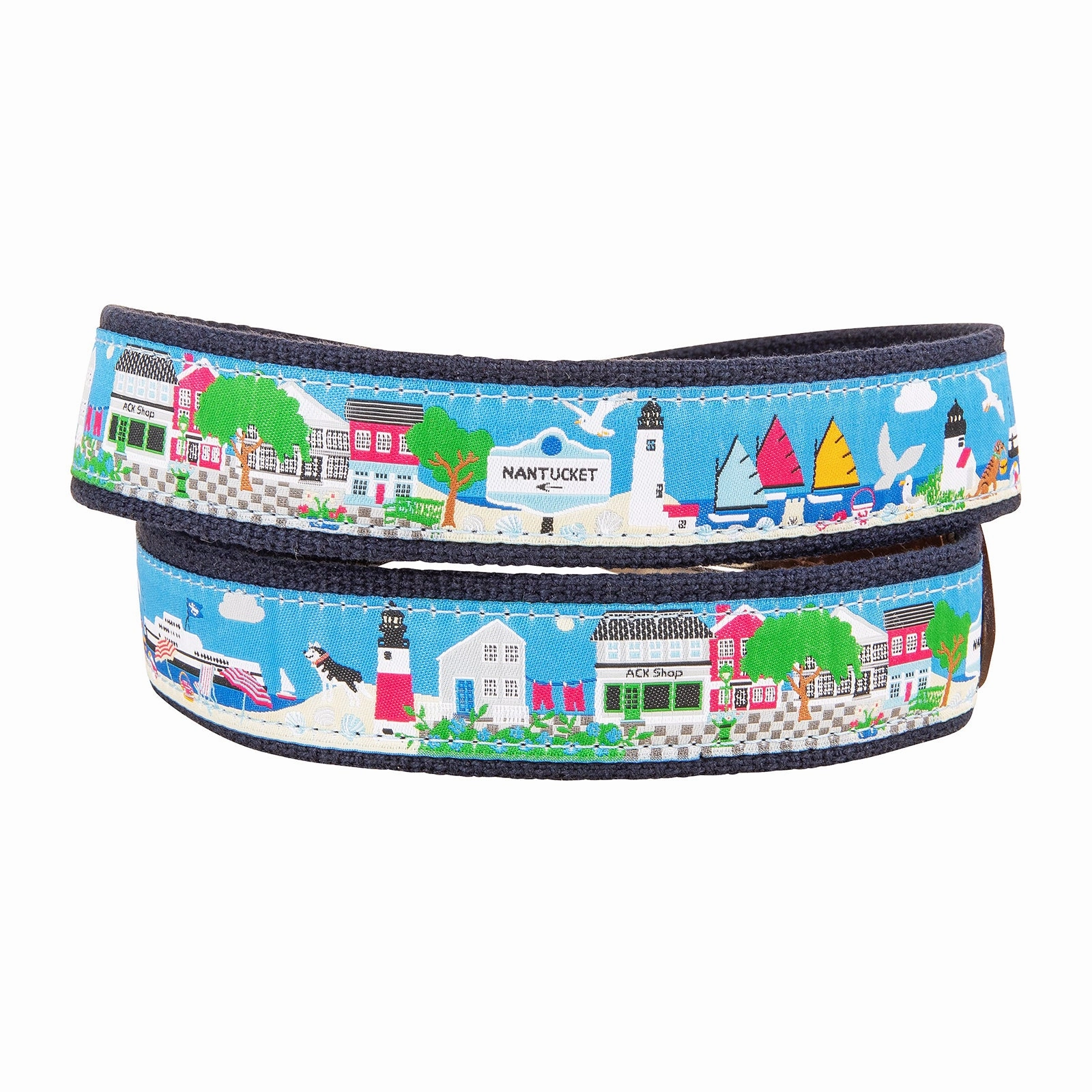 Nantucket Island Life Ribbon Club Belt