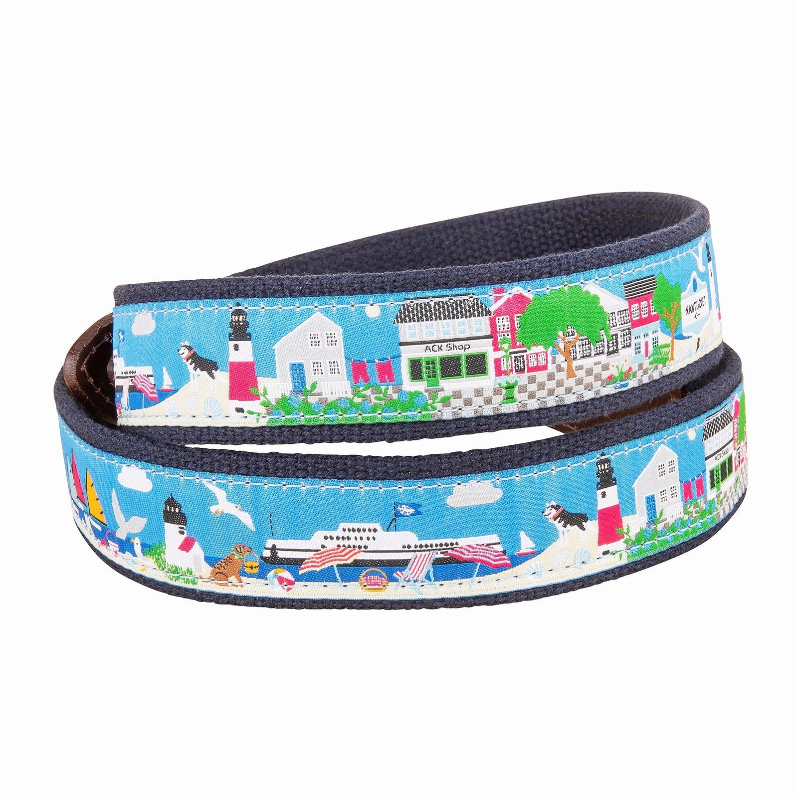 Nantucket Island Life Ribbon Club Belt