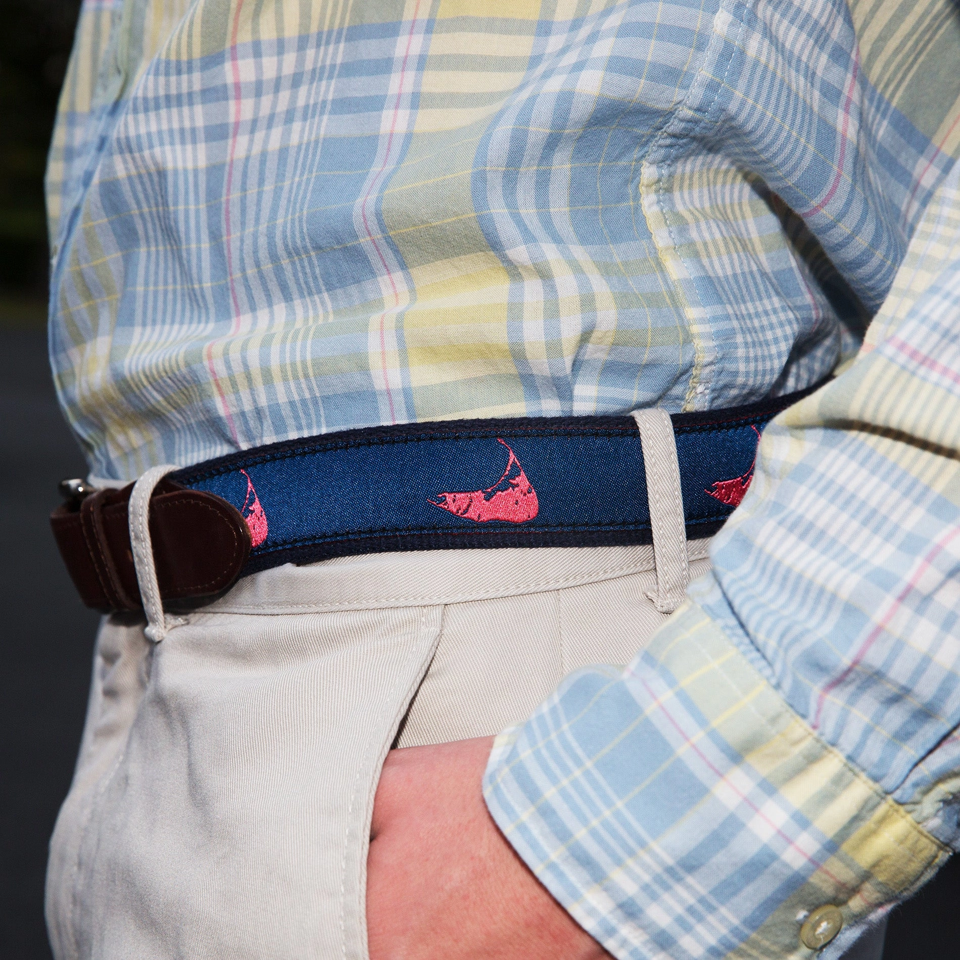Nantucket Island Ribbon Club Belt