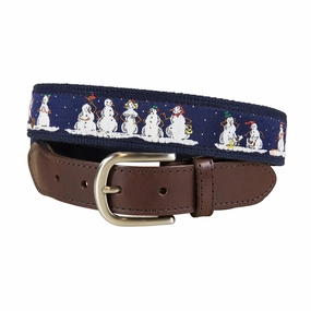 Naughty Snowmen Ribbon Club Belt