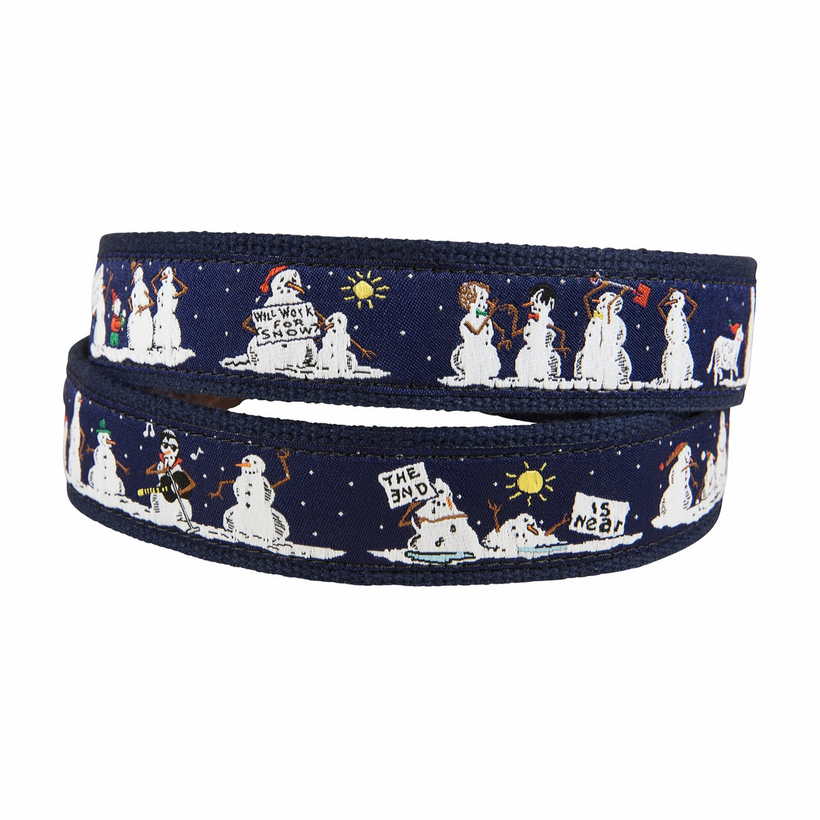 Naughty Snowmen Ribbon Club Belt