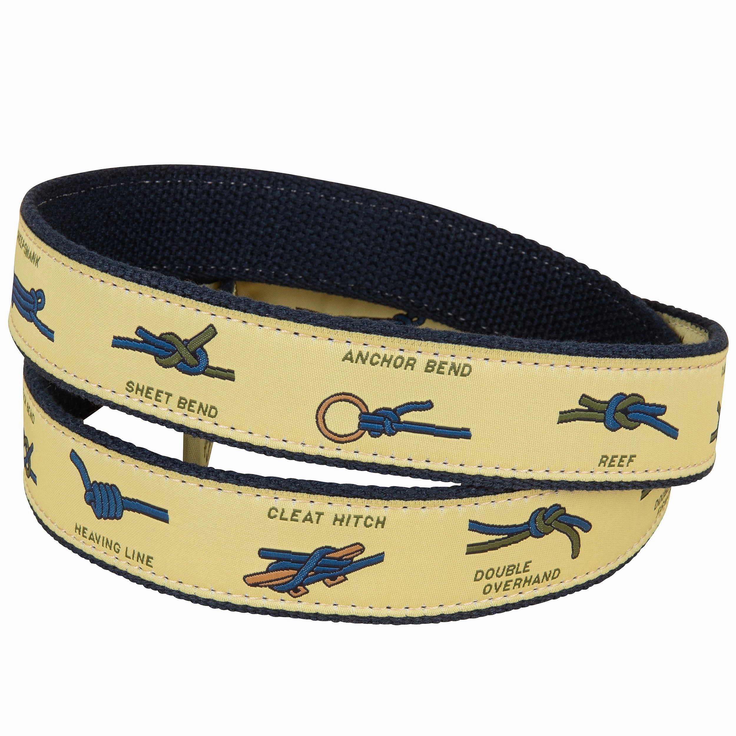 Nautical Knots Ribbon D-Ring Belt