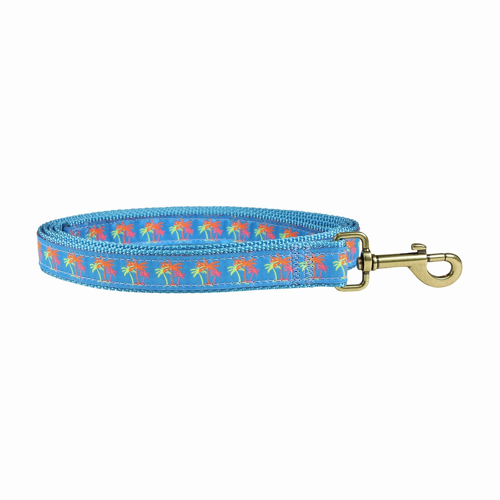Neon Palms Ribbon Dog Leash