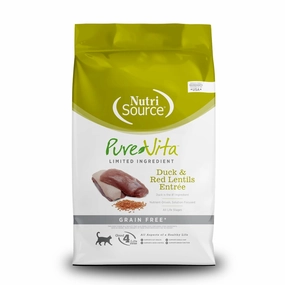 Nutrisource PureVita Grain Free Duck & Red Lentils Entree Cat Food