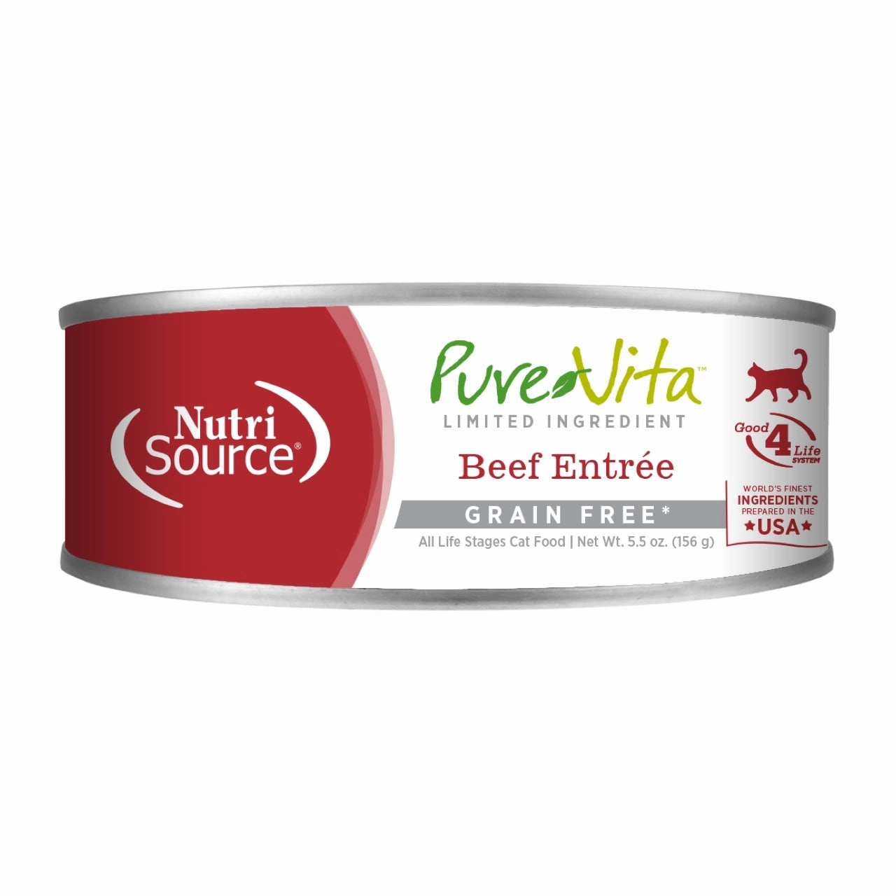 Nutrisource PureVita Limited Ingredient Grain Free Beef Entree 5.5oz