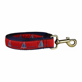 One Design Sailboats Ribbon Dog Leash